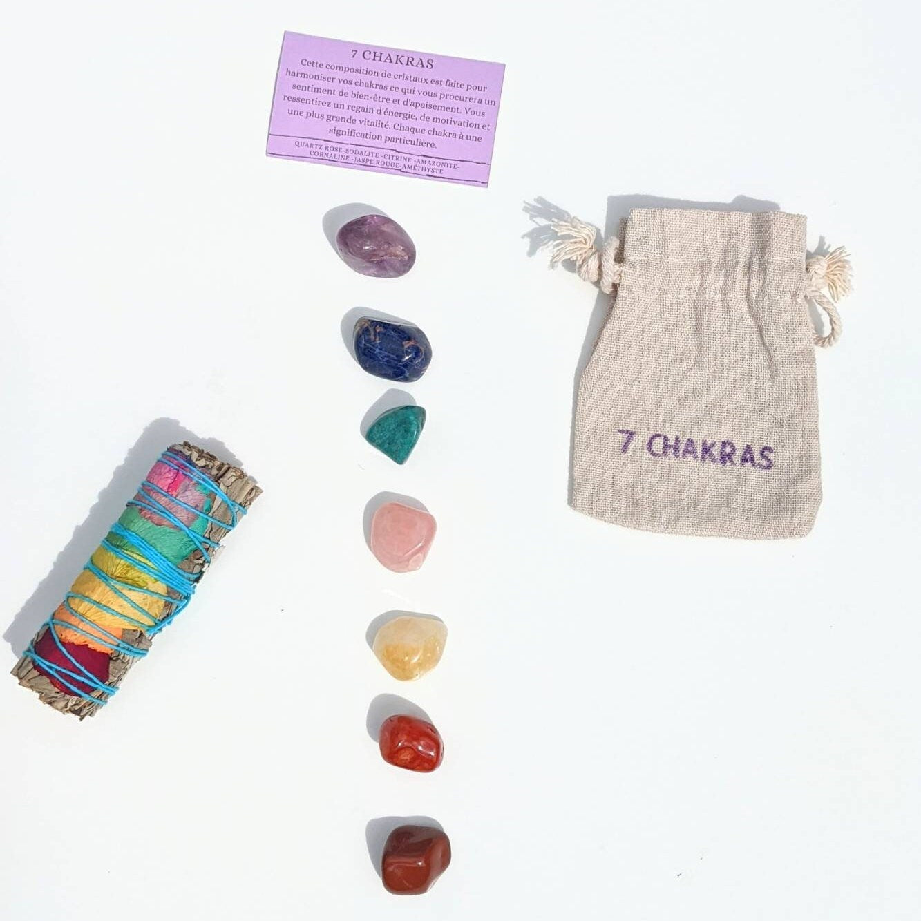 Pierre naturelle 7 chakras