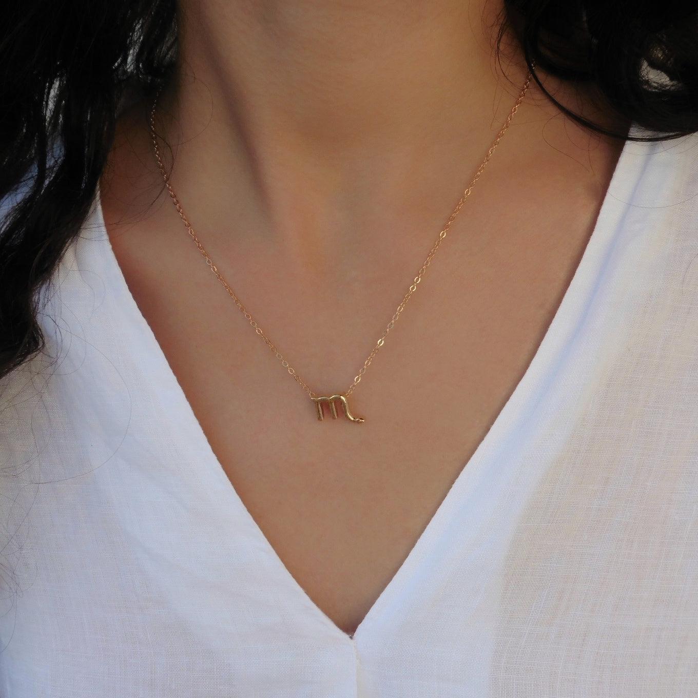 SCORPION - Collier astro + 3 pierres - mygemmies