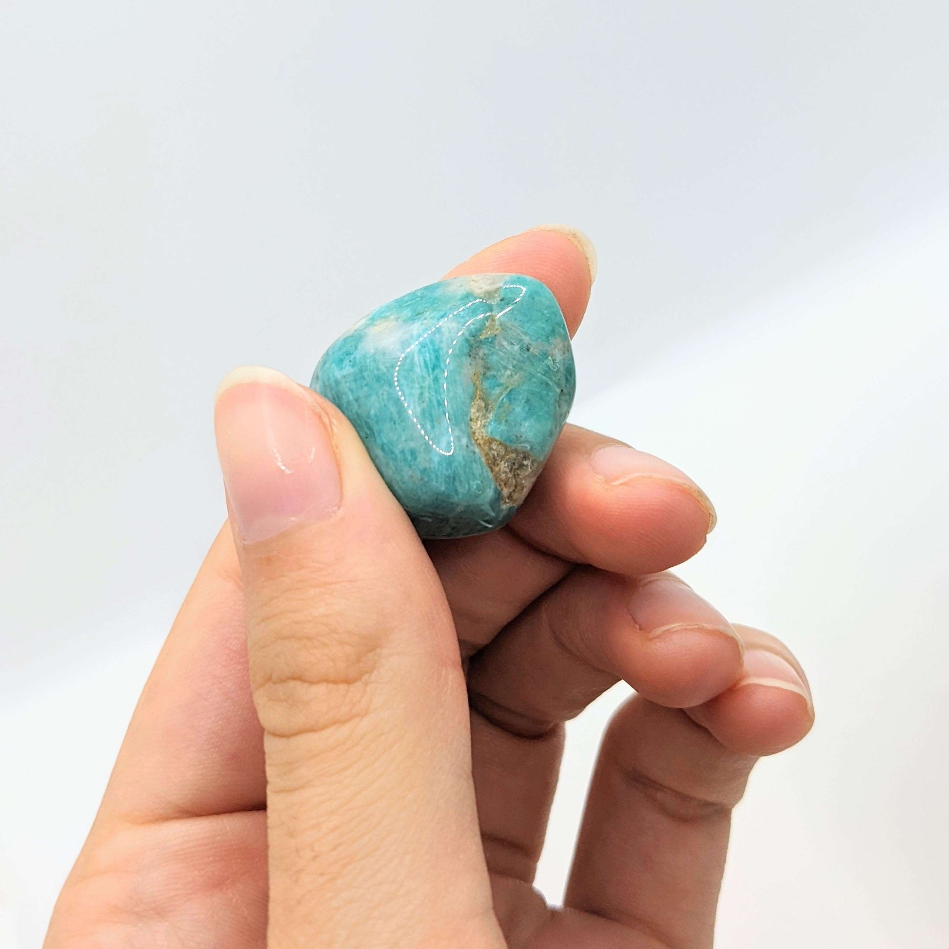 Pierre roulée amazonite